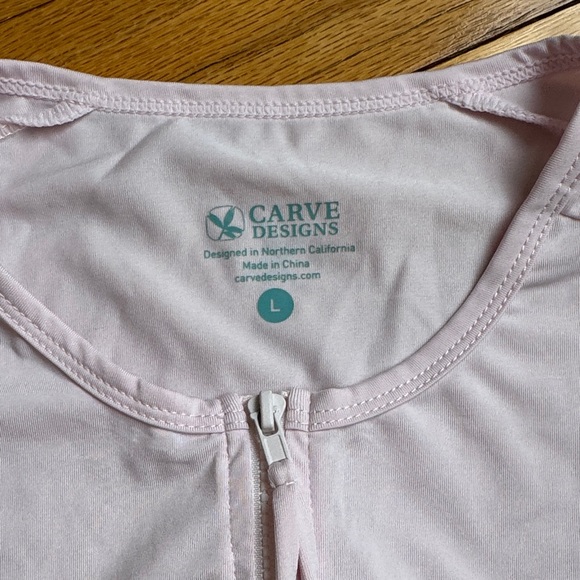 Carve Designs Light Pink Swim Rash Guard Coverup - Picture 2 of 6